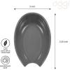 imageOGGI Spooner Ceramic Spoon Rest Spoon Rest for Stove Top Spoon Holder for Countertop Kitchen Decor for Counter Coffee Bar Accessories Midnight BlueGray