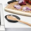 imageOGGI Spooner Ceramic Spoon Rest Spoon Rest for Stove Top Spoon Holder for Countertop Kitchen Decor for Counter Coffee Bar Accessories Midnight BlueGray