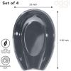imageOGGI Spooner Ceramic Spoon Rest Spoon Rest for Stove Top Spoon Holder for Countertop Kitchen Decor for Counter Coffee Bar Accessories Midnight BlueSlate Blue  Set of 4