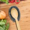 imageOGGI Spooner Ceramic Spoon Rest Spoon Rest for Stove Top Spoon Holder for Countertop Kitchen Decor for Counter Coffee Bar Accessories Midnight BlueSlate Blue