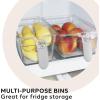 imageOGGI Stackable Storage Bin With Handle  Large 1475quot x 85quot x 375quot  Ideal for Kitchen Organization Pantry Storage Fridge Organizing Clear1225Inch by 78Inch