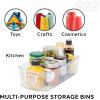 imageOGGI Stackable Storage Bin With Handle  Large 1475quot x 85quot x 375quot  Ideal for Kitchen Organization Pantry Storage Fridge Organizing Clear125 x 625 x 35