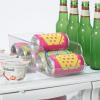 imageOGGI Stackable Storage Bin With Handle  Large 1475quot x 85quot x 375quot  Ideal for Kitchen Organization Pantry Storage Fridge Organizing Clear135 x 5 x 4