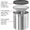 imageOGGI Stainless Steel Grease Container with Handle Removable Strainer and Flip Top Lid Perfect container for fryer oil bacon drippings lard and ghee oil Can capacity  025 Gall  1 Qt  095 Lt1 Gallon  4 Quart  375 Liter