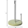 imageOGGI Stainless Steel Paper Towel Holder  with Stainless Base and Tear bar Height 13quot Color  Stainless SteelOlive