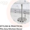 imageOGGI Stainless Steel Paper Towel Holder  with Stainless Base and Tear bar Height 13quot Color  Stainless SteelStainless Steel