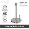 imageOGGI Stainless Steel Paper Towel Holder  with Stainless Base and Tear bar Height 13quot Color  Stainless SteelStainless Steel
