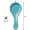imageOGGI Stainless Steel Spoon Rest Long Handle Holds Kitchen Utensils in Place Great Spoon Rest for Counter Stove Top or Coffee Station Kitchen Accessories Utensil Rest StainlessTurquoise