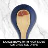 imageOGGI Stainless Steel Spoon Rest Long Handle Holds Kitchen Utensils in Place Great Spoon Rest for Counter Stove Top or Coffee Station Kitchen Accessories Utensil Rest StainlessBlue