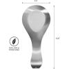 imageOGGI Stainless Steel Spoon Rest Long Handle Holds Kitchen Utensils in Place Great Spoon Rest for Counter Stove Top or Coffee Station Kitchen Accessories Utensil Rest StainlessStainless Steel