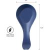 imageOGGI Stainless Steel Spoon Rest Long Handle Holds Kitchen Utensils in Place Great Spoon Rest for Counter Stove Top or Coffee Station Kitchen Accessories Utensil Rest StainlessBlue