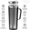 imageOGGI ThermoMug Stainless Steel Insulated Mug Double Wall Vacuum Insulated wHandle ampamp Lid Coffee Cup Camping Mug Travel Thermos 14oz420ml RedBlack