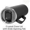 imageOGGI ThermoMug Stainless Steel Insulated Mug Double Wall Vacuum Insulated wHandle ampamp Lid Coffee Cup Camping Mug Travel Thermos 14oz420ml RedBlack