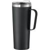 imageOGGI ThermoMug Stainless Steel Insulated Mug Double Wall Vacuum Insulated wHandle ampamp Lid Coffee Cup Camping Mug Travel Thermos 14oz420ml RedBlack