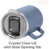 imageOGGI ThermoMug Stainless Steel Insulated Mug Double Wall Vacuum Insulated wHandle ampamp Lid Coffee Cup Camping Mug Travel Thermos 14oz420ml RedBlue