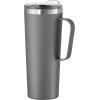 imageOGGI ThermoMug Stainless Steel Insulated Mug Double Wall Vacuum Insulated wHandle ampamp Lid Coffee Cup Camping Mug Travel Thermos 14oz420ml RedGray