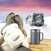 imageOGGI ThermoMug Stainless Steel Insulated Mug Double Wall Vacuum Insulated wHandle ampamp Lid Coffee Cup Camping Mug Travel Thermos 14oz420ml RedGray