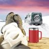 imageOGGI ThermoMug Stainless Steel Insulated Mug Double Wall Vacuum Insulated wHandle ampamp Lid Coffee Cup Camping Mug Travel Thermos 14oz420ml RedRed