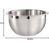imageOggi 5Quart TwoTone Stainless Steel Mixing Bowl Great for Mixing Making Dough Dressing Salads Mixing Eggs Washing Vegetables3Quart