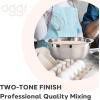 imageOggi 5Quart TwoTone Stainless Steel Mixing Bowl Great for Mixing Making Dough Dressing Salads Mixing Eggs Washing Vegetables8Quart