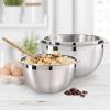 imageOggi 5Quart TwoTone Stainless Steel Mixing Bowl Great for Mixing Making Dough Dressing Salads Mixing Eggs Washing Vegetables8Quart