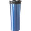 imageOggi CONTOUR Stainless Steel Travel Tumbler  Black 16 oz with flip open lid for hot and cold beveragesMidnight Blue