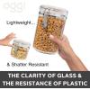imageOggi Clear Canister with Clamp Lid 28 oz  Large Airtight Food Storage Container for Kitchen ampamp Pantry Storage of Bulk Dry Foods Including Pasta Flour Sugar Coffee Rice Tea Spices ampamp Herbs61Fluid Ounce