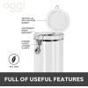 imageOggi Clear Canister with Clamp Lid 28 oz  Large Airtight Food Storage Container for Kitchen ampamp Pantry Storage of Bulk Dry Foods Including Pasta Flour Sugar Coffee Rice Tea Spices ampamp Herbs61Fluid Ounce