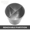 imageOggi Jumbo Stainless Steel Rotating Utensil Holder with Removable Divider  Stylish kitchen cooking utensil organizer Height 75quot
