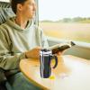 imageOggi Multigrip Stainless Steel Thermal Travel Mug  Olive 16oz with slide open lid for hot and cold beveragesBlack
