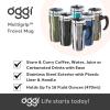imageOggi Multigrip Stainless Steel Thermal Travel Mug  Olive 16oz with slide open lid for hot and cold beveragesChampagne