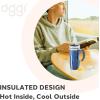 imageOggi Multigrip Stainless Steel Thermal Travel Mug  Olive 16oz with slide open lid for hot and cold beveragesMidnight Blue
