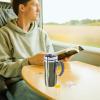imageOggi Multigrip Stainless Steel Thermal Travel Mug  Olive 16oz with slide open lid for hot and cold beveragesOlive