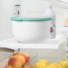 imageOggi Prep Store ampamp Serve Plastic Bowl wSeeThru Lid Dishwasher Microwave ampamp Freezer Safe 4 qt Blue wDk Blue LidBlue wDk Blue Lid