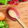 imageOggi Spooner Stainless Steel Spoon Rest Holds Kitchen Utensils for Mess Free Cooking Stove Top Coffee Station Kitchen Accessories Utensil Rest Blue 525 inch by 35 inch 76355Brick Red