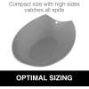 imageOggi Spooner Stainless Steel Spoon Rest Holds Kitchen Utensils for Mess Free Cooking Stove Top Coffee Station Kitchen Accessories Utensil Rest Blue 525 inch by 35 inch 76355Warm Gray
