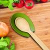 imageOggi Spooner Stainless Steel Spoon Rest Holds Kitchen Utensils for Mess Free Cooking Stove Top Coffee Station Kitchen Accessories Utensil Rest Blue 525 inch by 35 inch 76355Olive