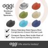 imageOggi Spooner Stainless Steel Spoon Rest Holds Kitchen Utensils for Mess Free Cooking Stove Top Coffee Station Kitchen Accessories Utensil Rest Blue 525 inch by 35 inch 76355Olive