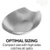 imageOggi Spooner Stainless Steel Spoon Rest Holds Kitchen Utensils for Mess Free Cooking Stove Top Coffee Station Kitchen Accessories Utensil Rest Blue 525 inch by 35 inch 76355Stainless Steel