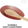 imageOggi Spooner Stainless Steel Spoon Rest Holds Kitchen Utensils for Mess Free Cooking Stove Top Coffee Station Kitchen Accessories Utensil Rest Blue 525 inch by 35 inch 76355Brick Red