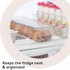 imageOggi Stackable Covered Egg Holder  Kitchen Organization Fridge Organizer Food Storage Clear Stackable Storage Bins 21 Egg Tray14 Egg Tray