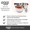 imageOggi Stainless Steel 3Piece Bowl Set with Lids 72870Stainless Steel