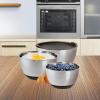imageOggi Stainless Steel 3Piece Bowl Set with Lids 72870Stainless Steel