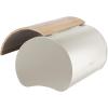 imageOggi Stainless Steel Hinged Top Bread Box for Kitchen Countertop with Bamboo Lid  Fits Multiple Large Loaves of Bread and Other Freshly Baked Goods Including Cookies Bagels Muffins Warm Gray1475inch by 95inch by 85inch