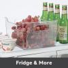 imageOggi Storage Bin With Handles  Deep 975quot x 9quot x 6quot  Ideal for Kitchen Organization Pantry Storage Fridge Organizing Clear1 Count Pack of 2