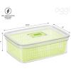 imageOggi Store Fresh Veggie Bin Kitchen Organization Refrigerator Organizer Bins Food Storage Containers Vegetable Storage Clear1225 x 8 x 4