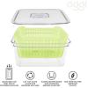 imageOggi Store Fresh Veggie Bin Kitchen Organization Refrigerator Organizer Bins Food Storage Containers Vegetable Storage Clear825 x 6 x 4