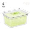 imageOggi Store Fresh Veggie Bin Kitchen Organization Refrigerator Organizer Bins Food Storage Containers Vegetable Storage Clear825 x 6 x 4