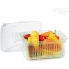 imageOggi Store Fresh Veggie Bin Kitchen Organization Refrigerator Organizer Bins Food Storage Containers Vegetable Storage Clear825 x 6 x 4