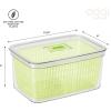 imageOggi Store Fresh Veggie Bin Kitchen Organization Refrigerator Organizer Bins Food Storage Containers Vegetable Storage ClearClear 1225 x 8 x 6